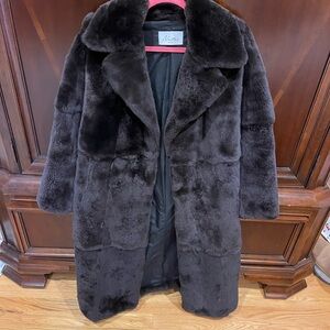 Brown fur coat